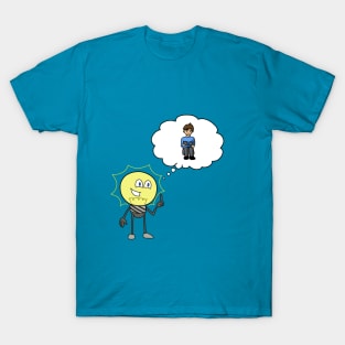 Lightbulb Moment, Lightbulb thinking of a person T-Shirt